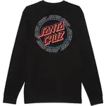 santa cruz Pánské triko hollow ring dot ls tee black