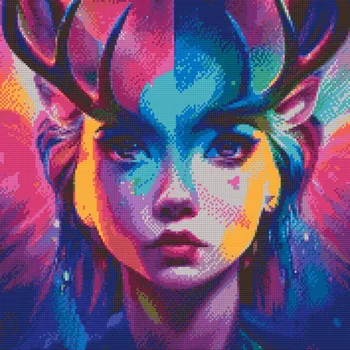 Diamantové malování Diamantové malování - Ochránce zvířat Velikost: 50x50cm, Rámování: Pouze srolované plátno, Diamanty: Kulaté