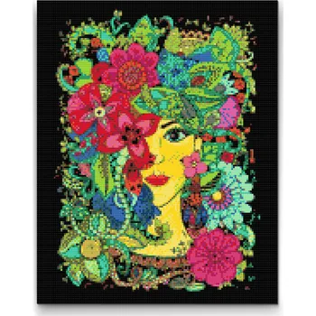 Diamantové malování Diamantové malování - Mandala žena Velikost: 30x40cm, Rámování: Pouze srolované plátno, Diamanty: Kulaté