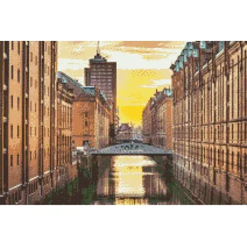 Diamantové malování Diamantové malování - Hamburg Velikost: 40x60cm, Rámování: Pouze srolované plátno, Diamanty: Kulaté