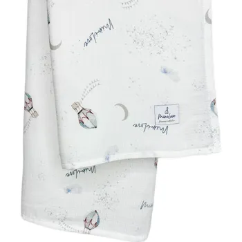 Dětská deka Mimilove Mušelínová plenka 100x100 cm Balóny