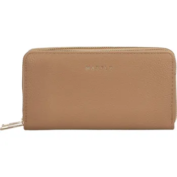 Peněženka Velká pouzdrová dámská koženková peněženka Glorii, khaki