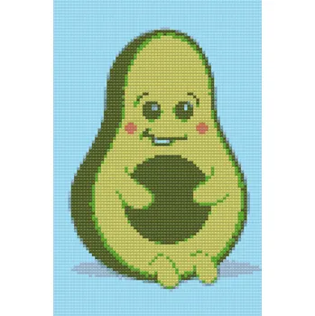 Diamantové malování Diamantové malování - Avokádko Velikost: 40x60cm, Rámování: Pouze srolované plátno, Diamanty: Kulaté
