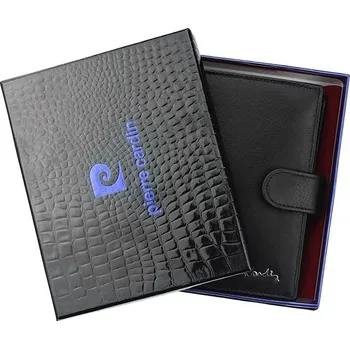 Peněženka Pánská kožená peněženka Pierre Cardin Hassan, černá