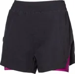 Kalhoty krátké dámské Progress CARRERA SHORTS 2v1 černé/višňové S
