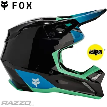 Auto-moto Dětská helma na motokros FOX V1 Youth Ballast Helmet Black Blue 2024 KL