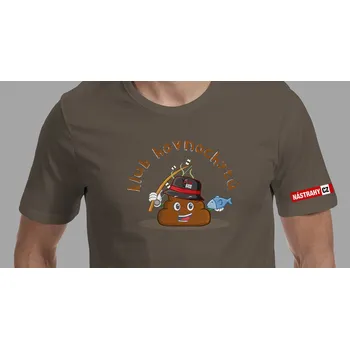 Pánské tričko Tričko NÁSTRAHY.CZ "KLUB HOVNOCHYTŮ" - barva COKO - vel. S