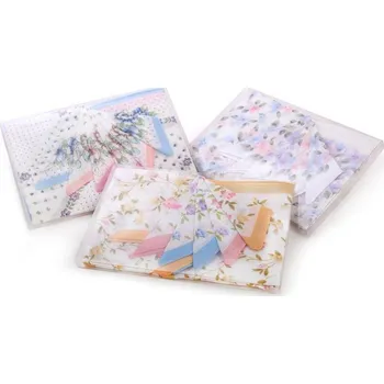 Etex Dámské kapesníky L03 květinový vzor Barva: barevné, Velikost: uni