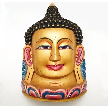 Karnevalová maska Maska dřevo Buddha 95 cm