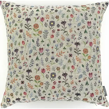 Dekorativní polštářek BYTEMA Gobelínový povlak na polštář ZAHRÁDKA 45 x 45 cm