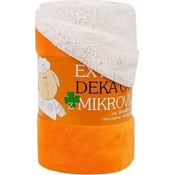 deka SVITAP deka z mikrovlákna MĚKKÁ OVEČKA oranžová oranžová 150x200