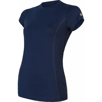 Cyklistické oblečení Triko krátké dámské SENSOR MERINO ACTIVE deep blue L