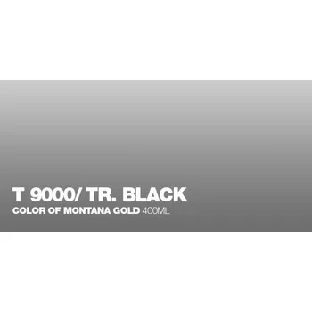 Barva ve spreji MONTANA CANS Montana Gold Transparent gold transparent: T9000 TRANSPARENT BLACK