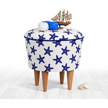 Taburet ASIR Taburet BZUNDA V3 bílý modrý