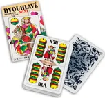 Dvouhlavé hrací karty mini 32 listů