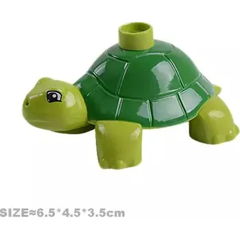 Dřevěná hračka Figurky ke stavebnici | Farmářská zvířata - Želva