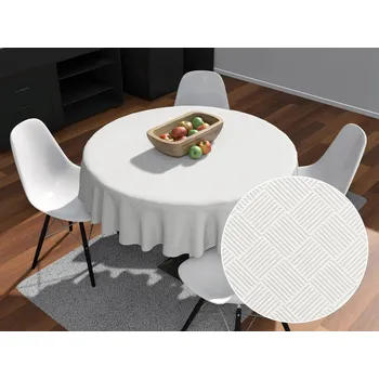 ubrus Teflonový kulatý ubrus Milano TF-049 - smetanový Ø 40 cm