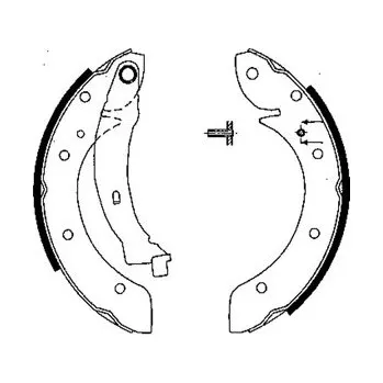 Brzdová čelist DELPHI Sada brzdových čelistí LS1838