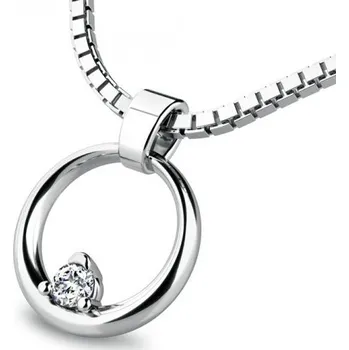 Šperk Dámský přívěsek žluté zlato 585/1000 140023-B-ZIR délka řetízku 42cm