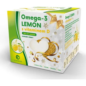 Galmed Omega-3 Lemon s vitaminem D, 180 + 60 tob.