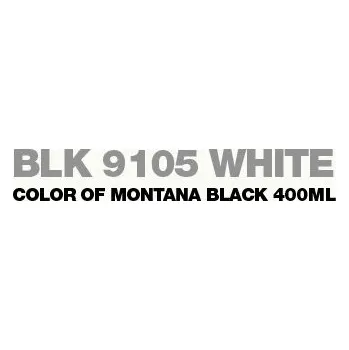 Barva ve spreji MONTANA CANS Montana Black 400 ml Barva Black: White BLK 9105