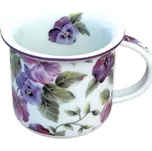 Český porcelán, a.s., Dubí Hrnek Tina, 100 ml, maceška, Český porcelán Dubí