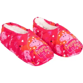 Dívčí bačkory Domácí balerínky - papučky s chloupkem Peppa Pig, vel. 27-30 Velikost: 27