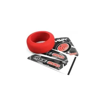 RC vybavení 1:18 Maverick Atom 4WD Electric Truck: Mechový kroužek volantu vysílače a červené samolepky