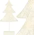 Vánoční osvětlení Stojící dekorace vánoční stromek 39 cm bílý 10 LED teplá bílá