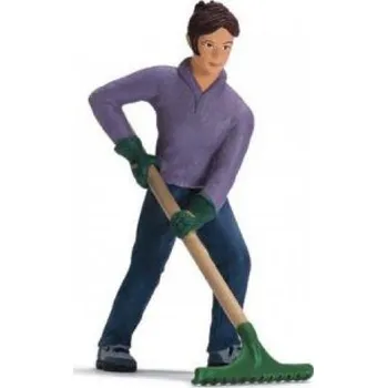 Schleich 13452 Farmářka s hráběmi