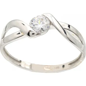 Prsten Zlatý prsten z bílého zlata BTT0742W, vel. 59, 1.9 g (585/1000)