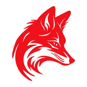 Samolepící dekorace SAMOLEPKA Liška 005 pravá hlava (10 - červená) NA AUTO, NÁLEPKA, FÓLIE, POLEP, TUNING, VLASTNÍ TEXT, TISK, AUTOSAMOLEPKY.cz, POLEPY, OBRÁZEK, LOGO, SAMOLEPKY