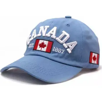 Kšiltovka Unisex kšiltovka na léto s výšivkou - modrý