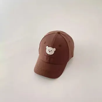 Kšiltovka Roztomilá letní dětská kšiltovka - tmavě hnědá