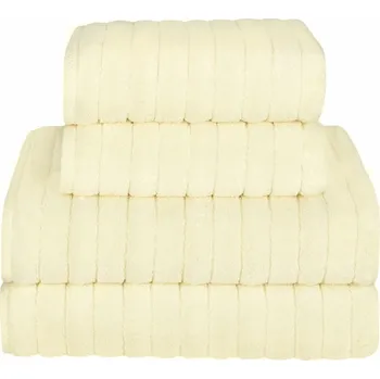 Ručník DekorTextil Mikrobavlněný ručník nebo osuška Delux - krémová ROZMĚR: 50 x 95 cm