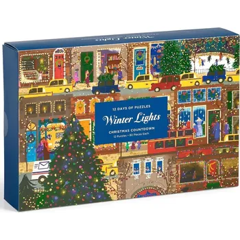 Puzzle Galison Winter Lights 12x 80 dílků