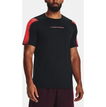 Pánské tričko Pánské funkční tričko Under Armour UA HG Armour Nov Fitted SS-BLK černo-červené Velikost: XL