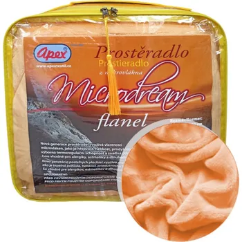 Prostěradlo Apex® produktová řada Flanel 2L - Mikroplyšové prostěradlo Apex Microdream Flanel - 180/200 - Marigold