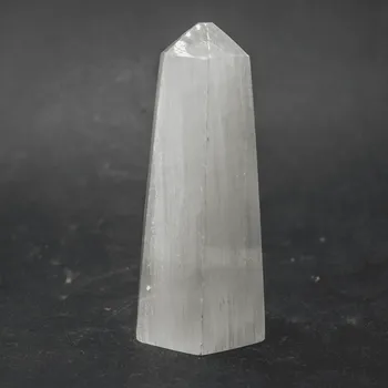 Milujeme Kameny Selenit bílý - obelisk 90697