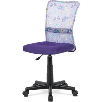 Kancelářská židle, fialová mesh, plastový kříž, síťovina motiv DOPRODEJ