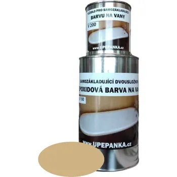 barva na kov U PEPÁNKA s.r.o. BARVY NA BETON Epoxidová barva na vany V100, béžová RAL 1001, SET s tužidlem Velikost: 3,38kg SET