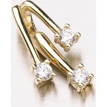 Přívěsek Dámský přívěsek žluté zlato 585 zirkon GZ2077