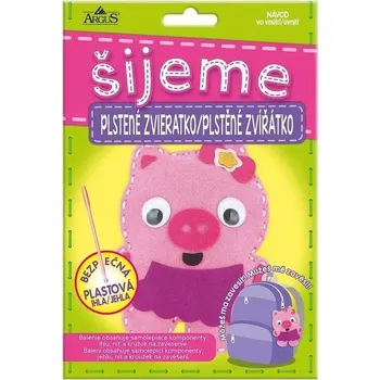 kreativní sada Kreativní tvoření - šijeme plstěné zvířátko - Prasátko - 1911-0012