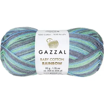 Příze Příze Gazzal Baby Cotton Rainbow 484