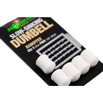Umělá nástraha Nástraha Umělá kukuřice Korda Slow Sinking Dumbell Banoffee 16 mm