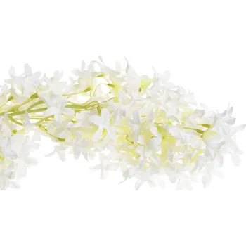 umělá květina Vistárie - převislá krémová 180 cm