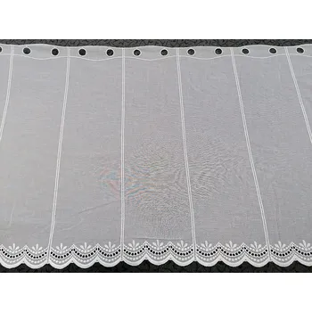 Záclona LAGUNA Záclona na vitrážku - s výšivkou 26202 60 cm