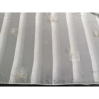 BYTEMA Voálová záclona smetanová lístky béžové - 731/300 300 cm