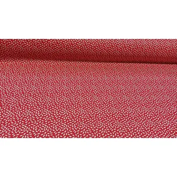 BYTEMA Bavlněná látka STILI rouge červená šíře 150 cm