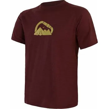 cyklistický dres Triko krátké pánské SENSOR MERINO AIR PT SUMMIT port red XXL